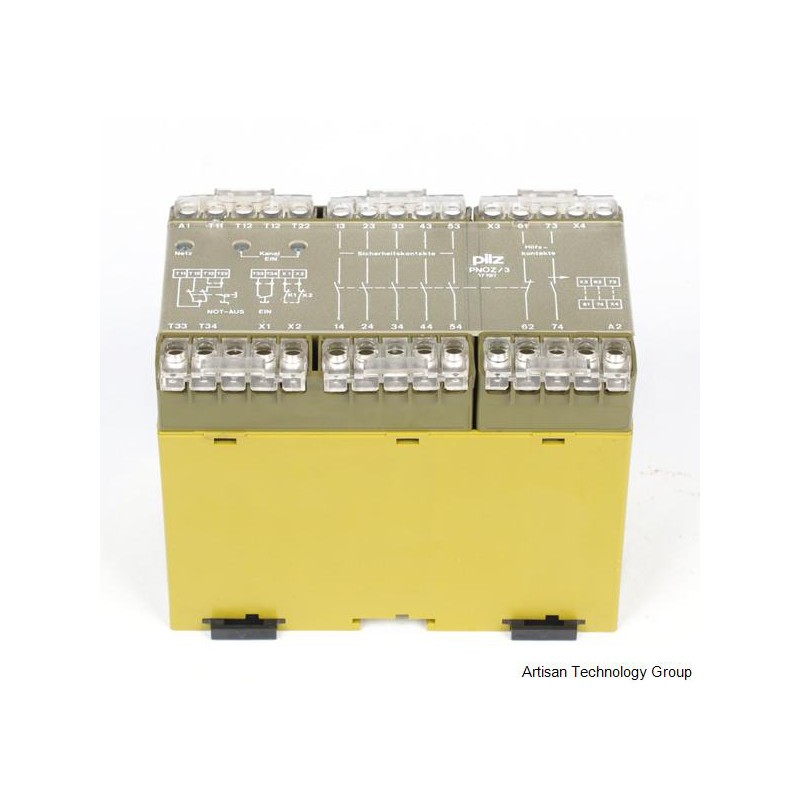 Pilz PNOZ 3 24VDC 5S 1O 1W Emergency Stop Relay and Safety Gate Monitor