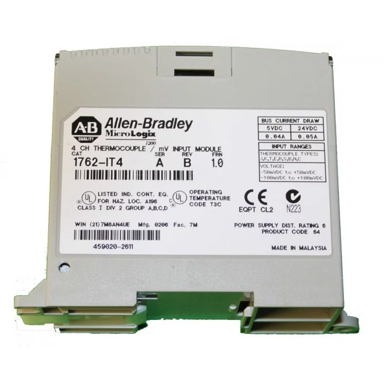 1762-IT4 | Allen Bradley Thermocouple/mV Input Module in IAT Bangladesh PLC BD 1762-IT4 | Allen Bradley Thermocouple/mV Input Module in IAT Bangladesh PLC BD